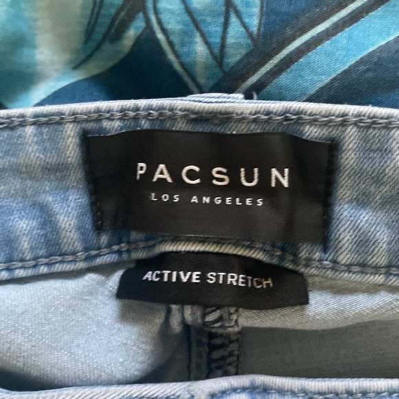 Men’s pacsun white-Blue skinny jeans - Picture 2 of 3